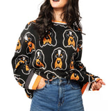 Licensed Tennessee Knit In Rhinestone Sport Stripe Sweater | Queen Of Sparkles