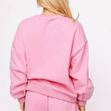Hot Pink Queen Card Logo Sweatshirt | Queen Of Sparkles
