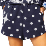 Navy Polka Dot Sparkle Logo Short | Queen Of Sparkles