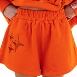 Orange QOS Sparkle Logo Short | Queen Of Sparkles