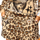 Tan Leopard Sparkle Logo Short | Queen Of Sparkles
