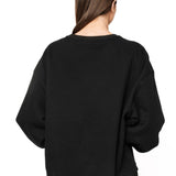 Black Tonal Queen Card Sweatshirt | Queen Of Sparkles