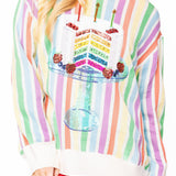 Rainbow Stripe Birthday Cake Sweater | Queen Of Sparkles