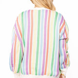 Rainbow Stripe Birthday Cake Sweater | Queen Of Sparkles