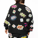 Black Mahjong Icon Short | Queen Of Sparkles