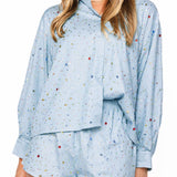 Chambray Multi Rhinestone Short | Queen Of Sparkles