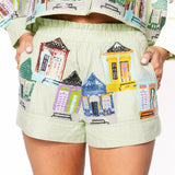 Pale Green Nola Porches Short | Queen Of Sparkles