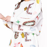 White 'Queen' Icon Short | Queen Of Sparkles