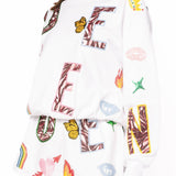 White 'Queen' Icon Short | Queen Of Sparkles