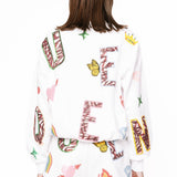 White 'Queen' Icon Short | Queen Of Sparkles