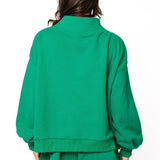 Emerald QOS Card Logo Sweatshirt | Queen Of Sparkles