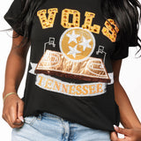 Licensed Black TN Basketball Court Tee | Queen Of Sparkles