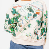 Beige 'Sparkle Slope' Scenery Sweatshirt | Queen Of Sparkles