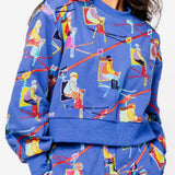 Royal Blue Ski Lift Sweatpant | Queen Of Sparkles