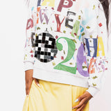 Grey Multi 'Happy New Year 2026' Sweatshirt | Queen Of Sparkles