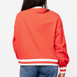 Red Jeweled Basketball Sweatshirt | Queen Of Sparkles