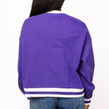 Purple Jeweled Basketball Sweatshirt | Queen Of Sparkles