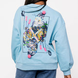 Aqua Ski QOS Card Sweatshirt | Queen Of Sparkles