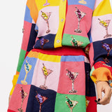 Multi Checkered Cosmo Knit Skirt | Queen Of Sparkles