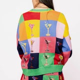 Multi Checkered Cosmo Knit Skirt | Queen Of Sparkles