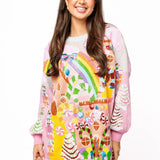 Multi Christmas Candyland Knit Dress | Queen Of Sparkles