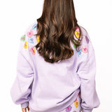 Lavender 'Queen Hearts' Candy Box Sweatshirt | Queen Of Sparkles