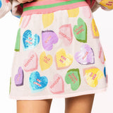 Pale Pink Candy Sweetheart Skirt | Queen Of Sparkles