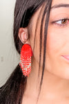 YES MA’AM! EARRINGS | RED