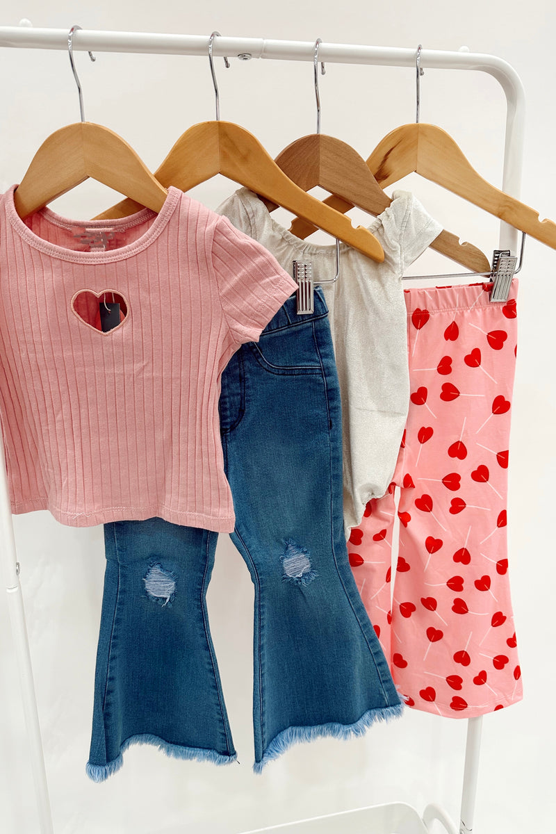 SUKI HEART CUT OUT TEE | TICKLED PINK