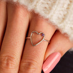 PURA VIDA SWEETHEART STONE RING | SILVER