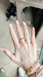 LOVE WIRE WRAP RING | ROSE GOLD