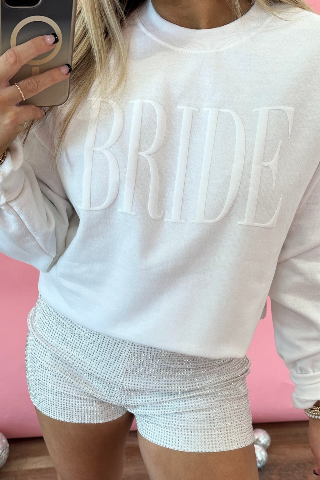 BRIDE CREW NECK | WHITE