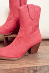 BAMBI BOOTIES | PINK SUEDE