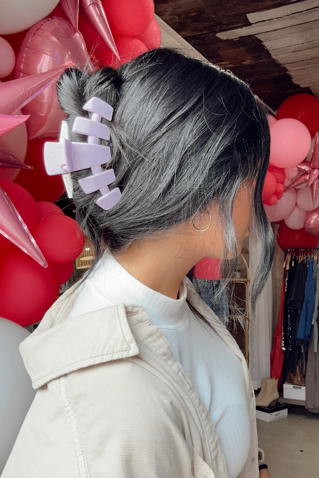 TELETIES HAIR CLIP - LARGE | LILAC