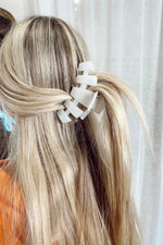 TELETIES CLASSIC HAIR CLIP - LARGE | COCONUT WHITE